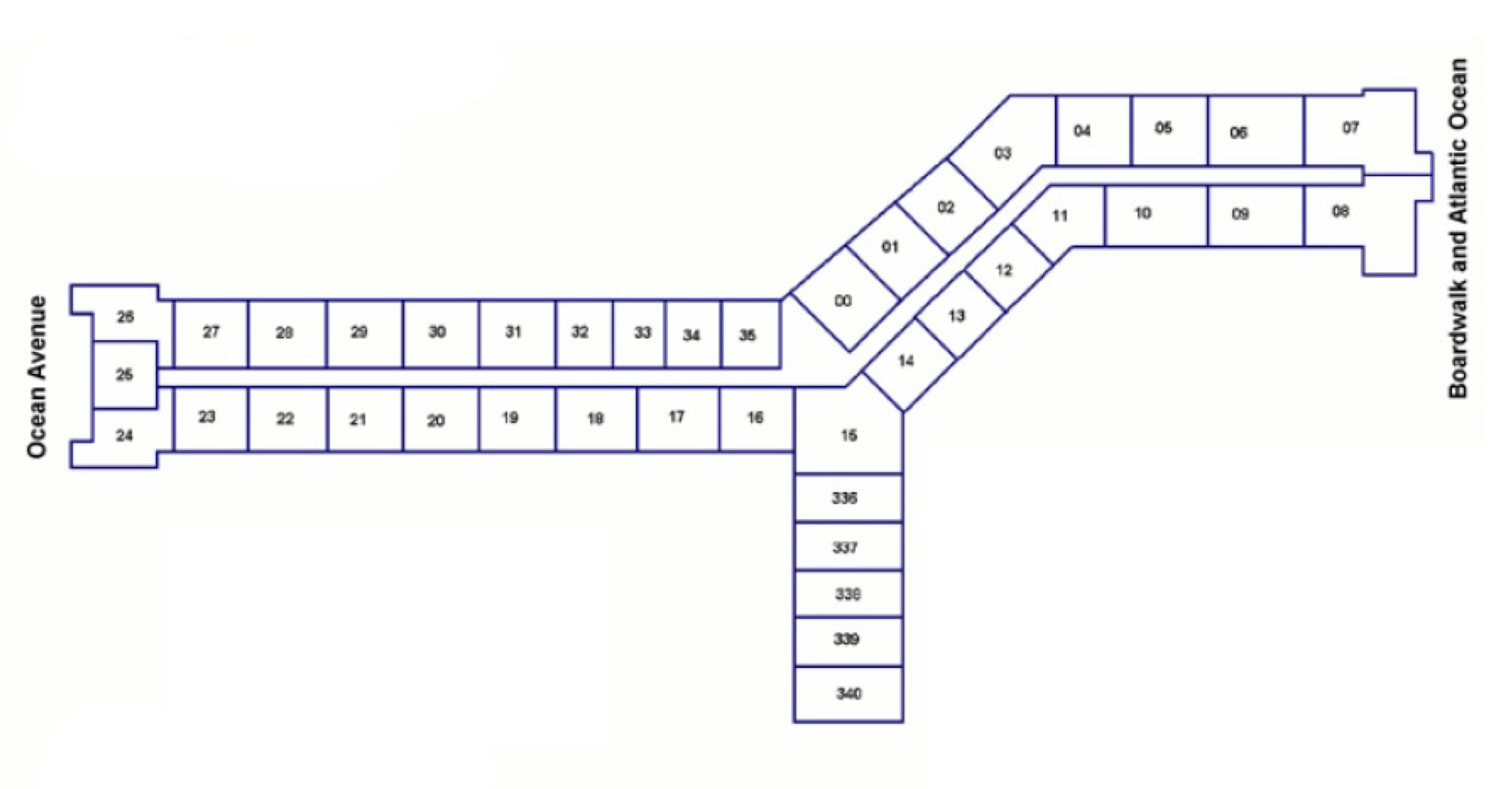 Ocean Colony Building Floorplan Layout