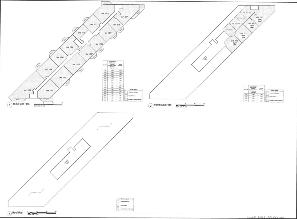 Gardens Plaza penthouse floor layout, floor 15, Ocean City NJ